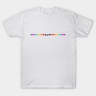 LOV rainbow design, version four T-Shirt